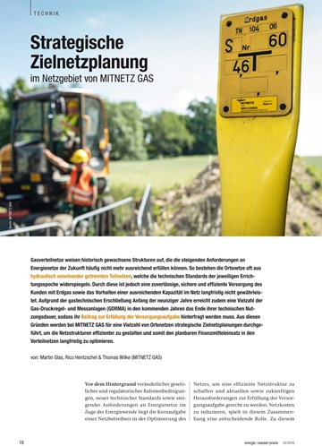 Strategische Zielnetzplanung im Netzgebiet von MITNETZ GAS Strategische Zielnetzplanung im Netzgebiet von MITNETZ GAS